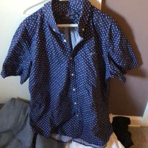 Men’s VV patriotic short sleeve button down